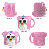 Silver Buffalo Home > Drinkware > Mugs Furby Pink Ceramic 3D Sculpted Mug 840298930852 FUR8043D