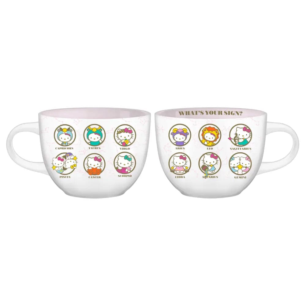 Silver Buffalo Home > Drinkware > Mugs Hello Kitty: Ceramic Soup Mug - Zodiac, 24oz 810089634481 KTY52133