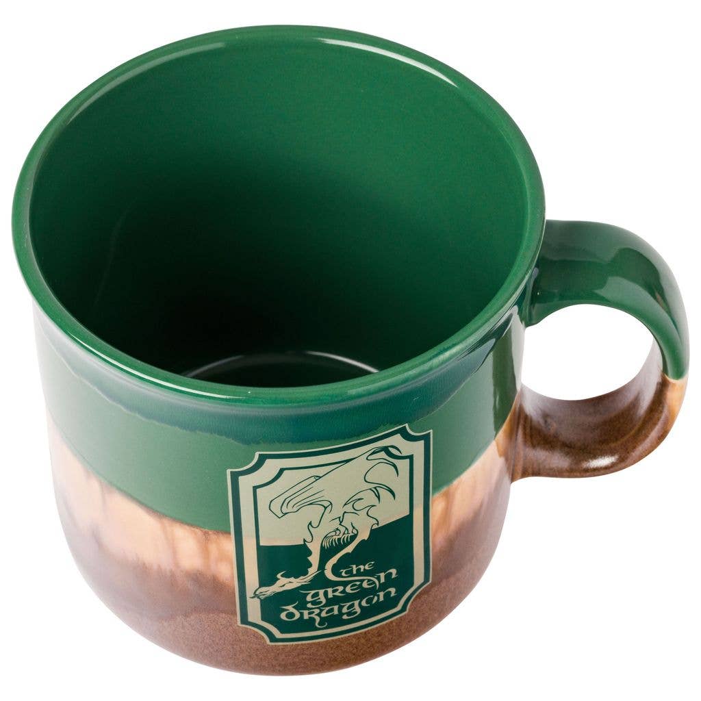 Silver Buffalo Home > Drinkware > Mugs Lord of The Rings Green Dragon Reactive Glaze 20oz Mug 840298913145 LTR704E1S