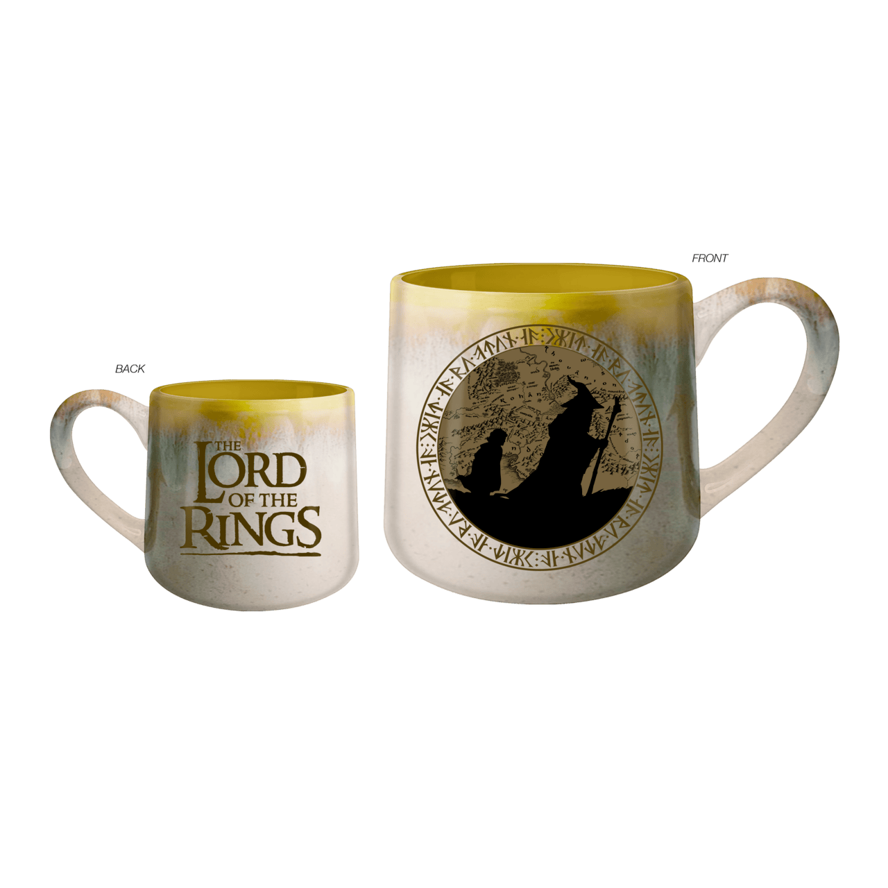 Silver Buffalo Home > Drinkware > Mugs Lord of the Rings Reactive Glaze 18oz Tapered Pottery Mug 840298947164 LTR805RKS