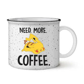 Silver Buffalo Home > Drinkware > Mugs Pokémon - Pikachu "Need More Coffee" 20oz Ceramic Camper Mug 810038309941 PK1438E1