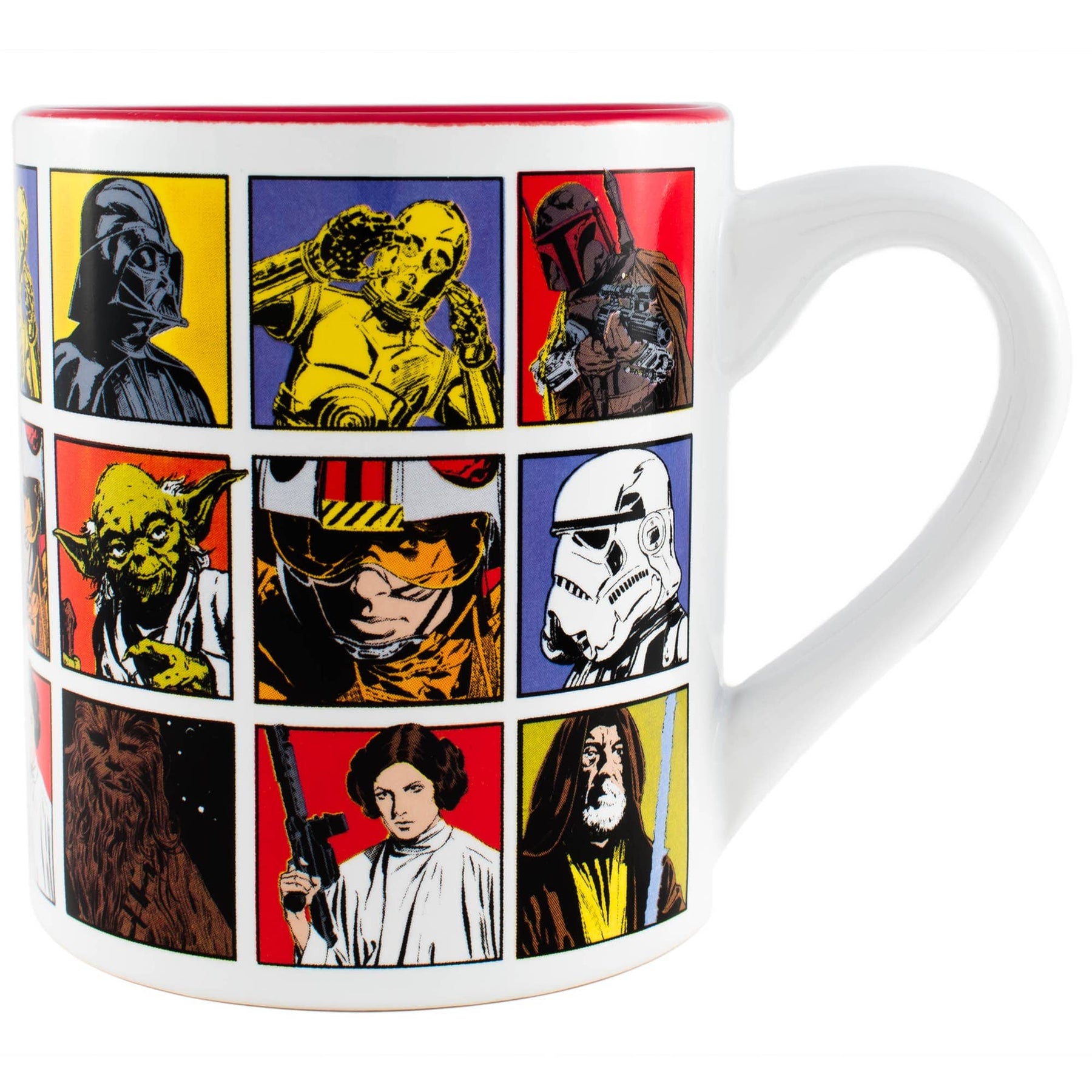 Silver Buffalo Home > Drinkware > Mugs Star Wars Grid 14oz Ceramic Mug 817398023609 SW1732 : SW1732-04024SB