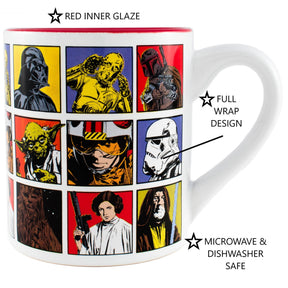 Silver Buffalo Home > Drinkware > Mugs Star Wars Grid 14oz Ceramic Mug 817398023609 SW1732 : SW1732-04024SB