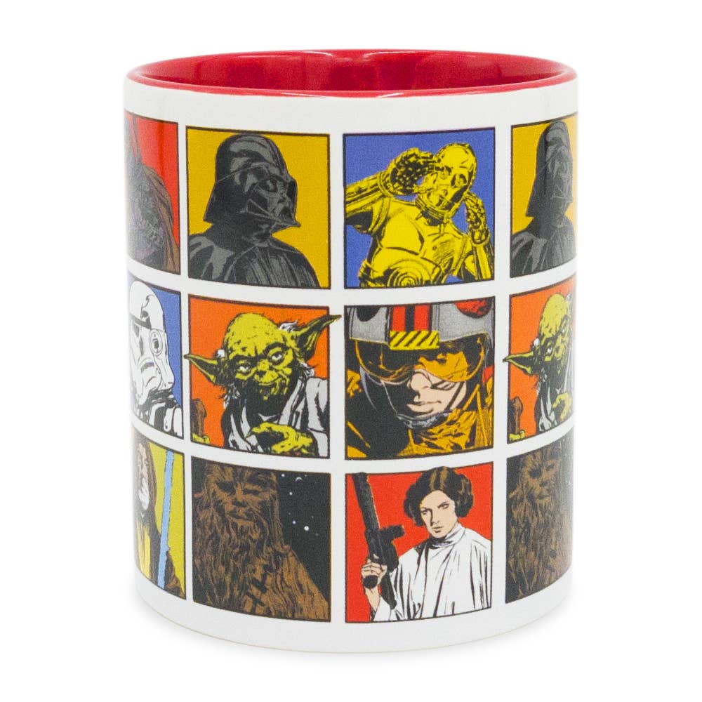Silver Buffalo Home > Drinkware > Mugs Star Wars Grid 14oz Ceramic Mug 817398023609 SW1732 : SW1732-04024SB