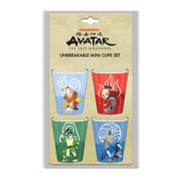 Silver Buffalo Home > Drinkware Silver Buffalo: Avatar the Last Airbender - 1.5oz Plastic Mini Cup, Character Poses 4pc 810056668013 AVA5138U-06024SB