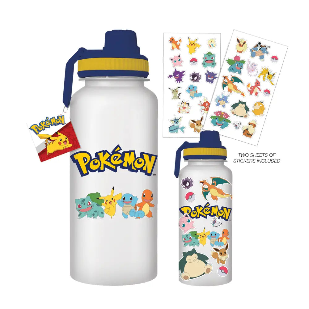 Silver Buffalo Home > Drinkware Silver Buffalo: Pokémon - 32oz Twist Spout Plastic Bottle w/ Straw 840298938216 PK1621L5-04012SB