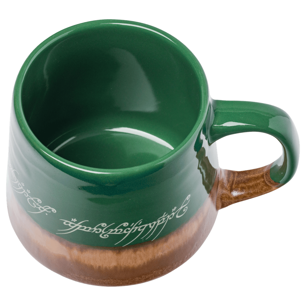 Silver Buffalo Lord of the Rings Reactive Glaze 18oz. Tapered Pottery Mug LTR707RLS : LTR707RLS-04024SB
