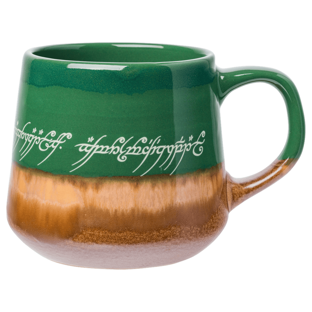 Silver Buffalo Lord of the Rings Reactive Glaze 18oz. Tapered Pottery Mug LTR707RLS : LTR707RLS-04024SB
