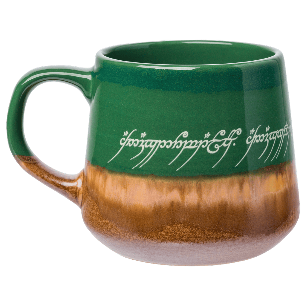 Silver Buffalo Lord of the Rings Reactive Glaze 18oz. Tapered Pottery Mug LTR707RLS : LTR707RLS-04024SB