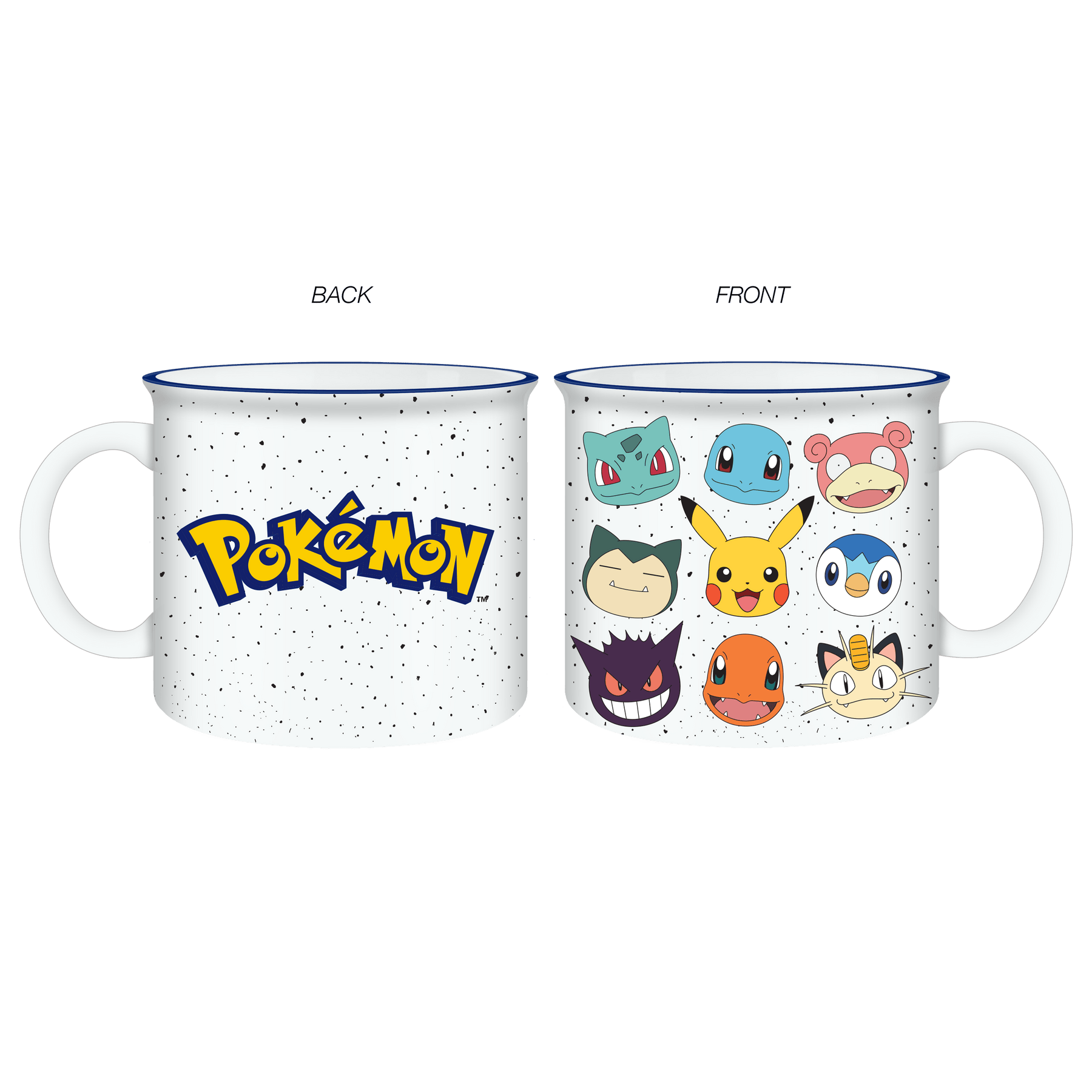 Silver Buffalo Pokémon Multi Face Set 20oz Ceramic Camper Mug PK1712E1 : PK1712E1-04024SB