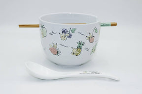 Silver Buffalo Pokémon Pikachu Fruit Script 20oz Ceramic Ramen Bowl 840298942664 PK1915RE : PK1915RE-CI012SB