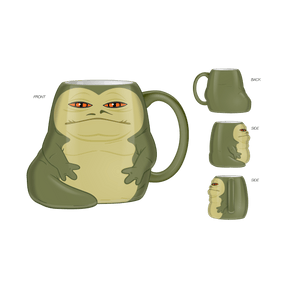 Silver Buffalo Star War Jabba the Hut Ceramic 3D Sculpted Mug 840298900817 SW17013D : SW17013D-CI012SB