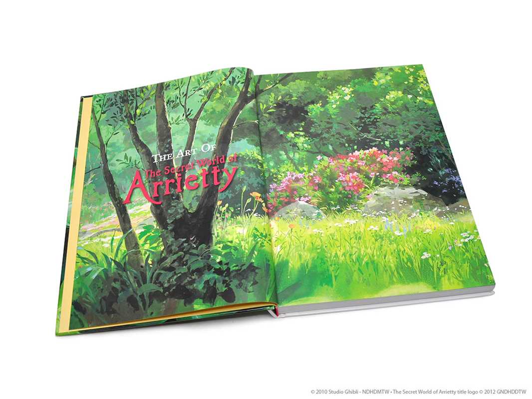 Simon & Schuster Books Art of The Secret World of Arrietty by Hiromasa Yonebayashi: Hardcover; 248 pages / English 9781974700332 9781974700332