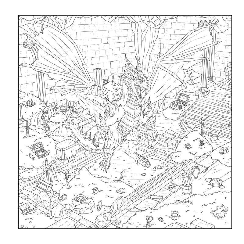 Simon & Schuster Books Düngeonmeister Goblin Quest Coloring Book 9781507221204 9781507221204