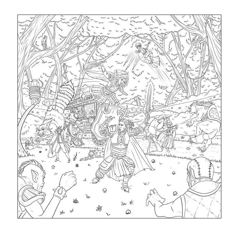 Simon & Schuster Books Düngeonmeister Goblin Quest Coloring Book 9781507221204 9781507221204