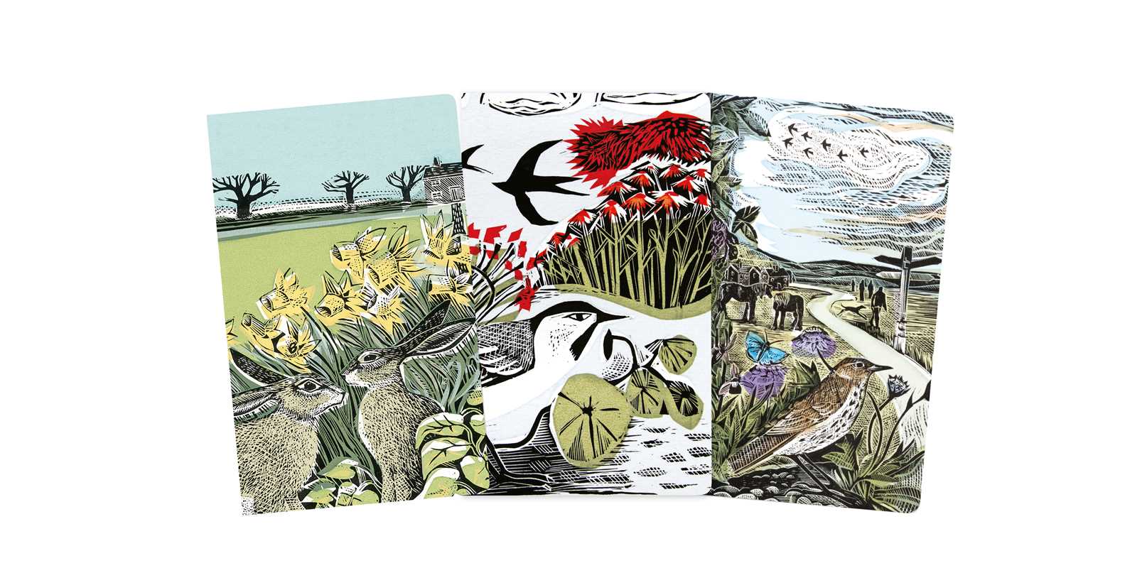 Simon & Schuster Journals Angela Harding: Landscapes Set of 3 Mini Notebooks 9781804171981 9781804171981