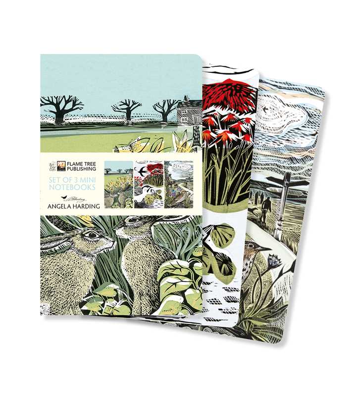 Simon & Schuster Journals Angela Harding: Landscapes Set of 3 Mini Notebooks 9781804171981 9781804171981