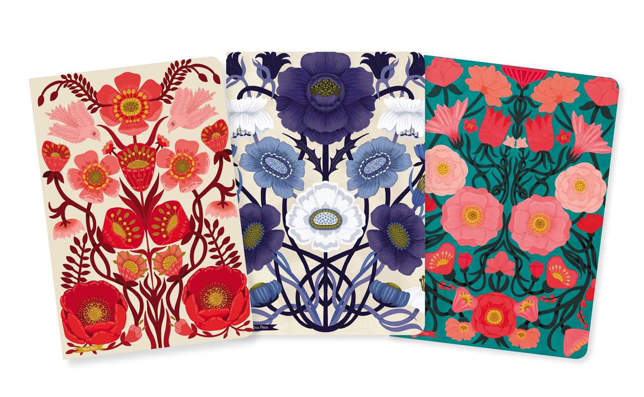 Simon & Schuster Journals Nina Pace Set of 3 Midi Notebooks 9781835622223 9781835622223