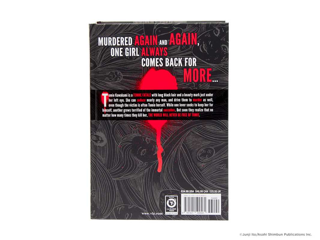 Simon & Schuster Manga` Tomie: Complete Deluxe Edition by Junji Ito: Hardcover; 752 pages / English 9781421590561 9781421590561