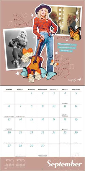 Simon & Schuster Stationery > Calendars Dolly Parton 2026 Wall Calendar 9781524896522 9781524896522