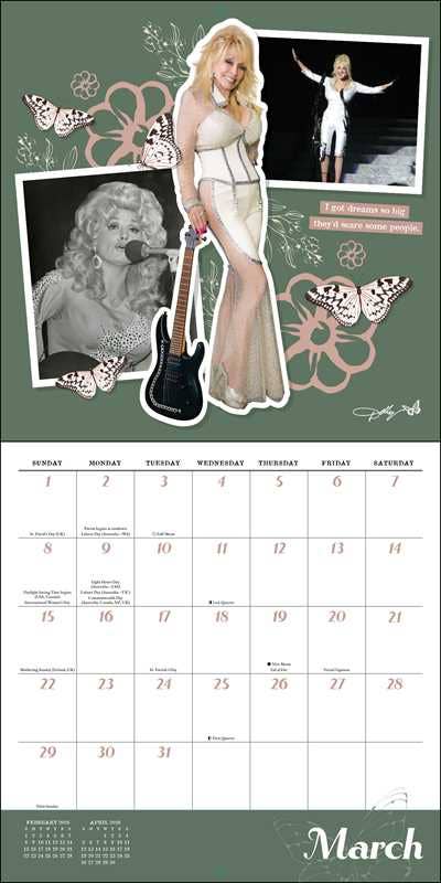 Simon & Schuster Stationery > Calendars Dolly Parton 2026 Wall Calendar 9781524896522 9781524896522