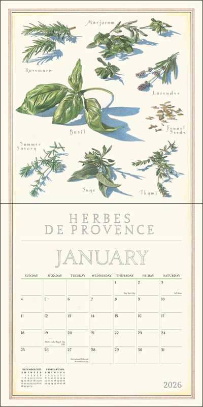 Simon & Schuster Stationery > Calendars Farmer's Market 2026 Wall Calendar 9780789348371 9780789348371