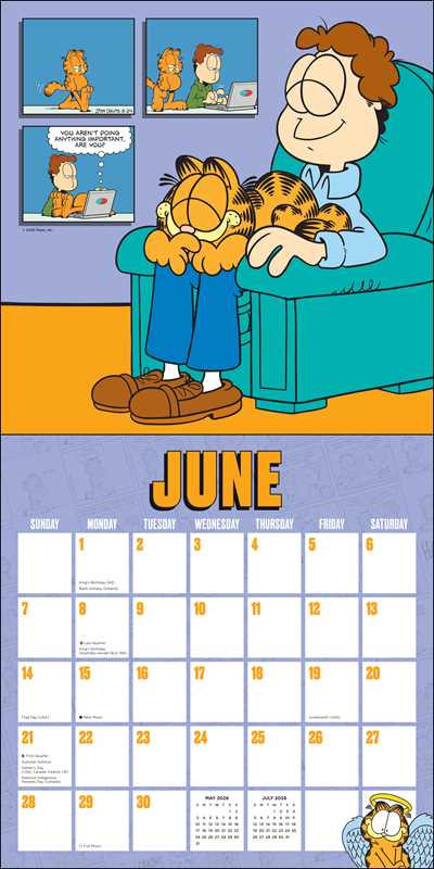 Simon & Schuster Stationery > Calendars Garfield 2026 Wall Calendar 9781524896713 9781524896713