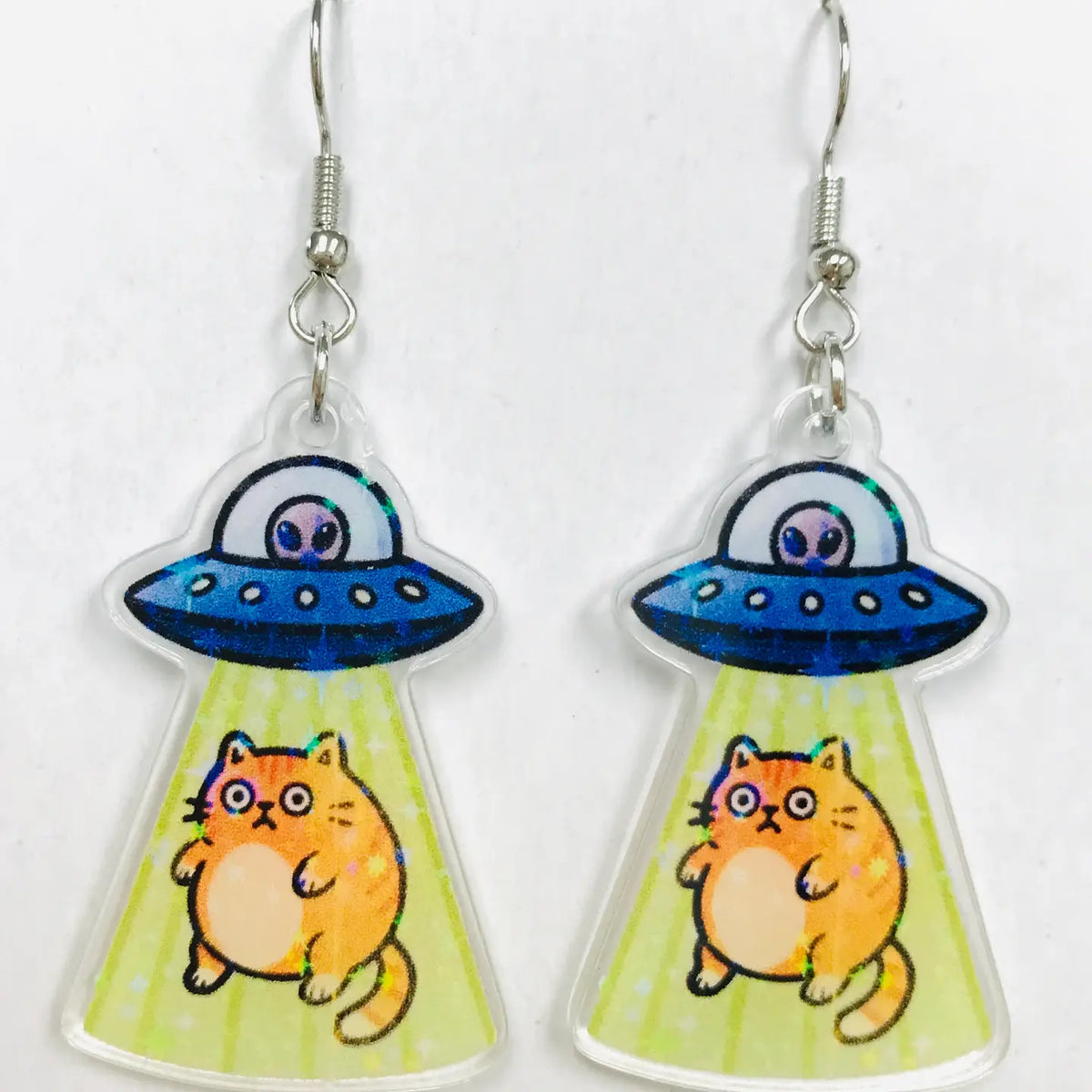 SimpleNGreat Apparel Alien Abudction Cat Earrings 72813308