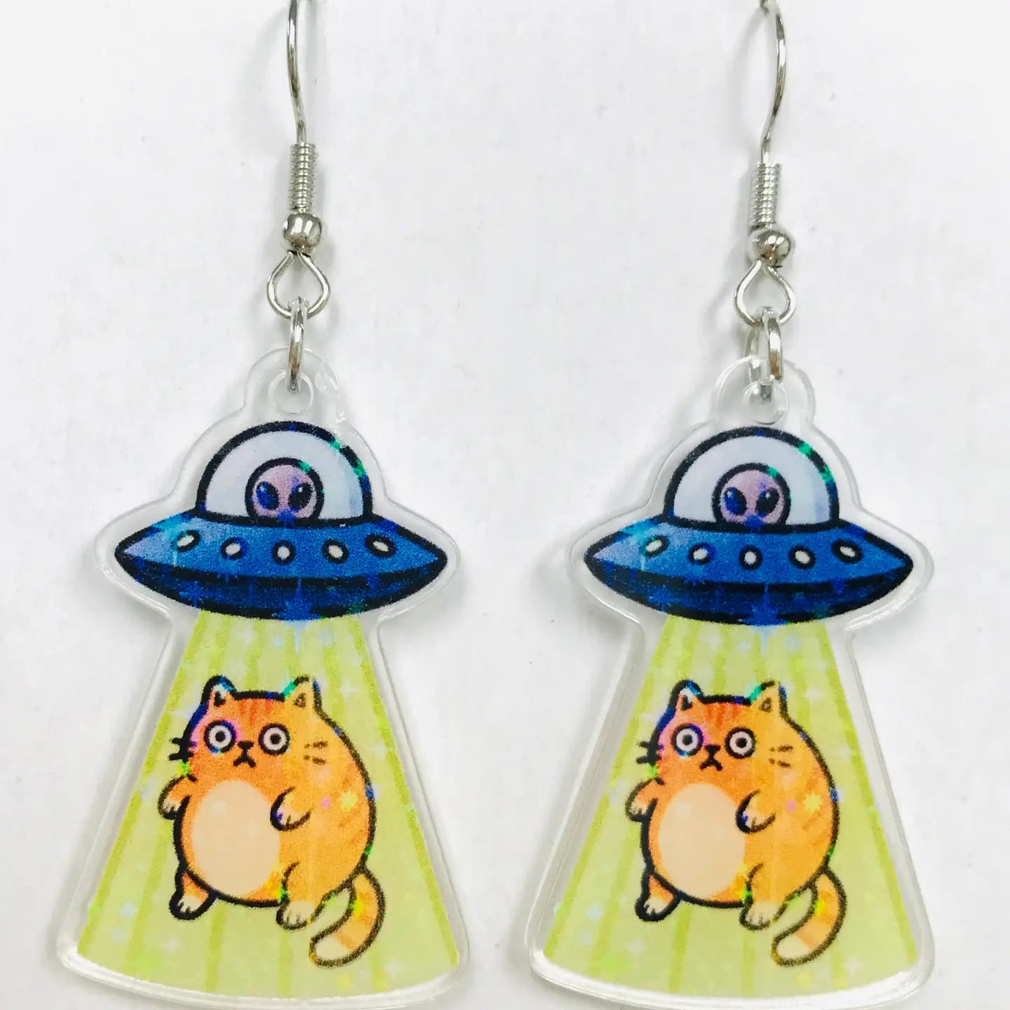 SimpleNGreat Apparel Alien Abudction Cat Earrings 72813308