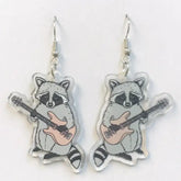 SimpleNGreat Apparel Banjo Raccoon Earrings 57321468