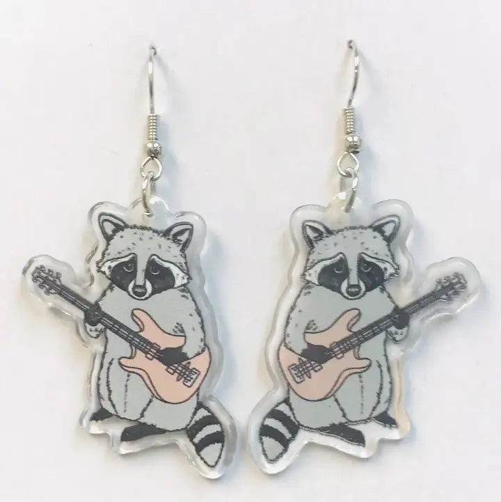 SimpleNGreat Apparel Banjo Raccoon Earrings 57321468