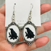 SimpleNGreat Apparel Black Crow Earrings (Acrylic)
