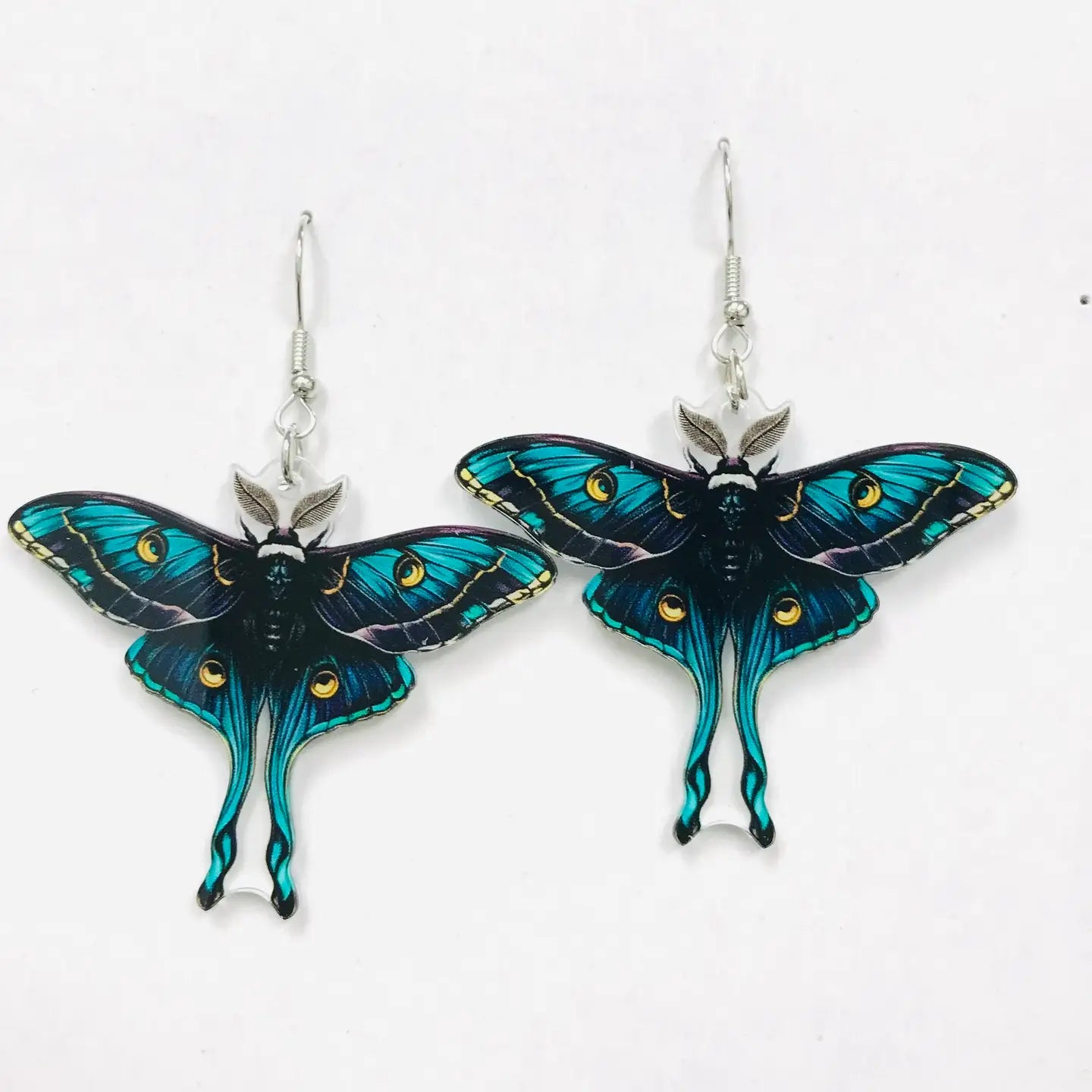 SimpleNGreat Apparel Blue Luna Moth Earrings 70888700