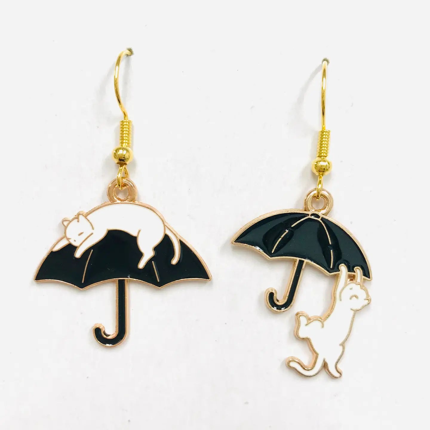SimpleNGreat Apparel Cat Climbing Umbrella Earrings 75973116