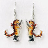 SimpleNGreat Apparel Cat Duel Earrings (Acrylic) 72599036