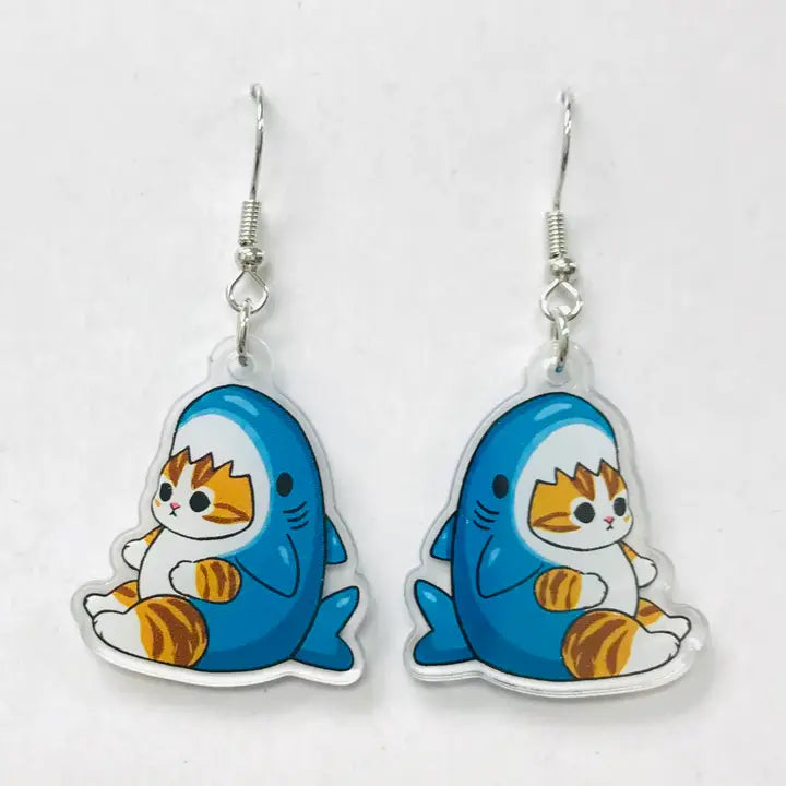 SimpleNGreat Apparel Cat Shark Earrings 57190396