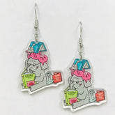 SimpleNGreat Apparel Elephant Reading Earrings 72396028