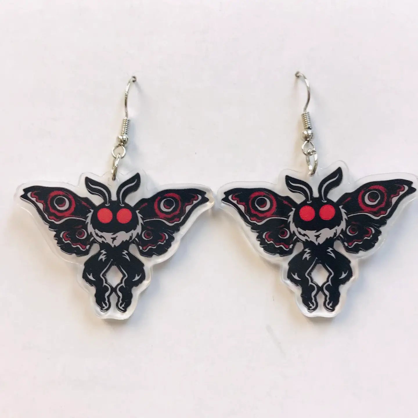 SimpleNGreat Apparel Mothman Earrings (Acrylic)