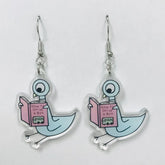 SimpleNGreat Apparel Pigeon How To Drive a Bus Earrings (Acrylic)