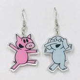 SimpleNGreat Apparel Piglet and Elephant Earrings 76843772