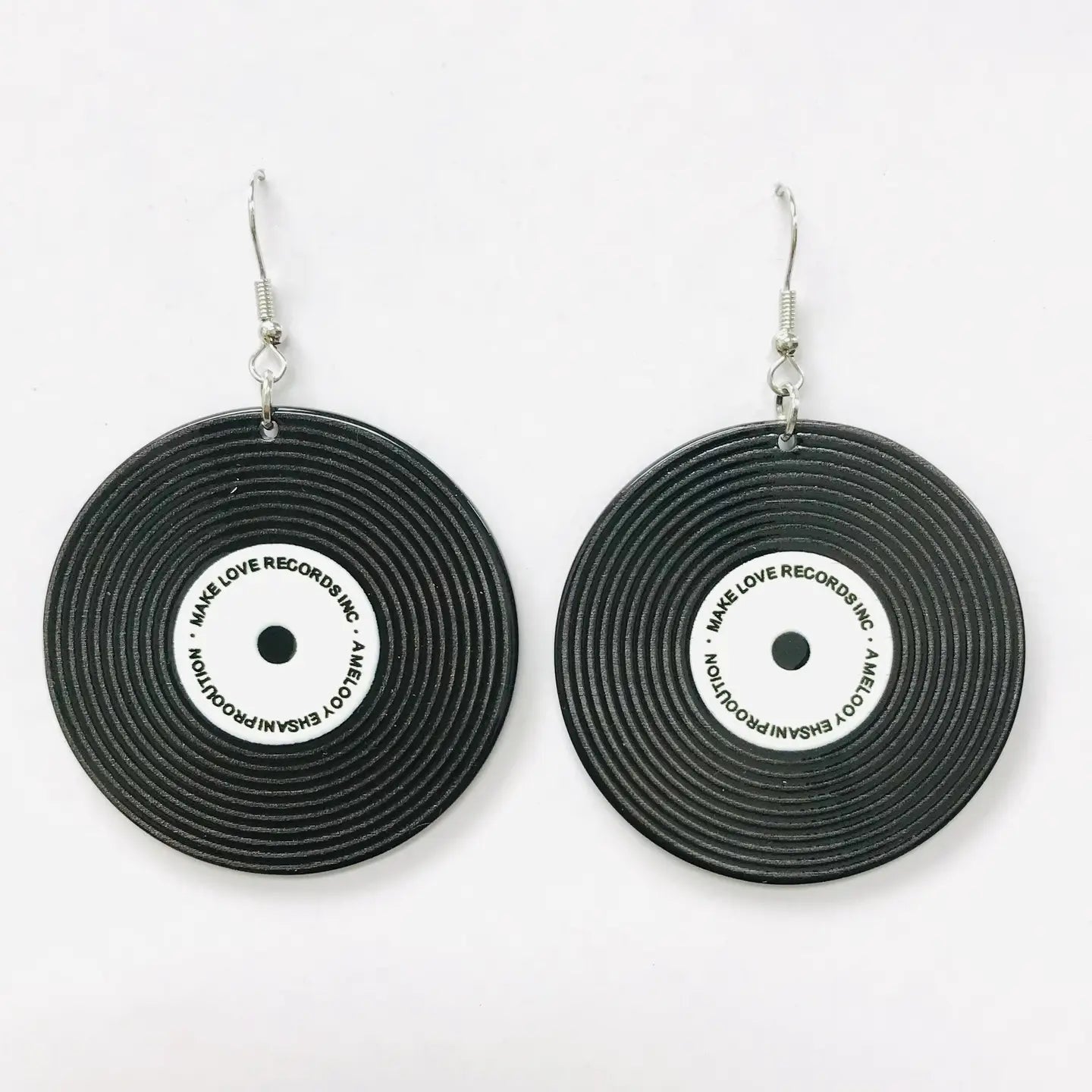 SimpleNGreat Apparel Retro Phonograph Record Earrings (Acrylic)