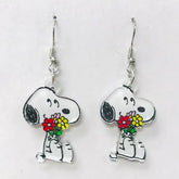 SimpleNGreat Apparel Snoopy with Flowers Earrings 58533884