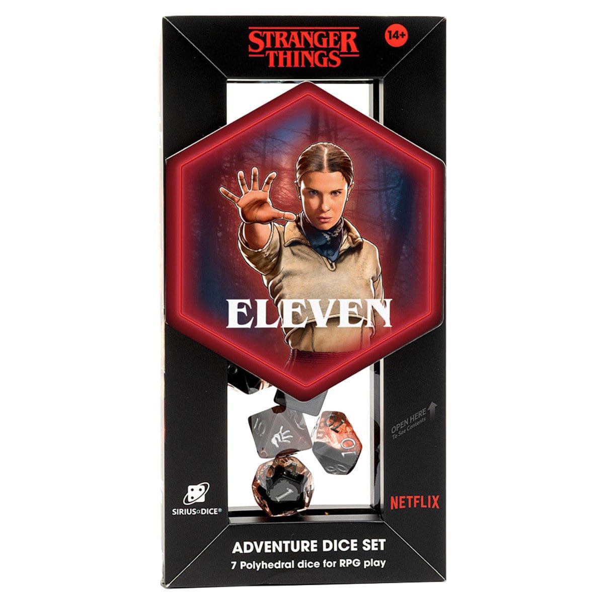 Sirius Dice Dice Eleven 7-Set Stranger Things Adventure Dice 810113711249 SDZ900204