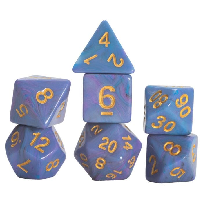 Sirius Dice Dice > Sirius Dice 7-Set Blue Unicorn 810113710501 SDZ002103