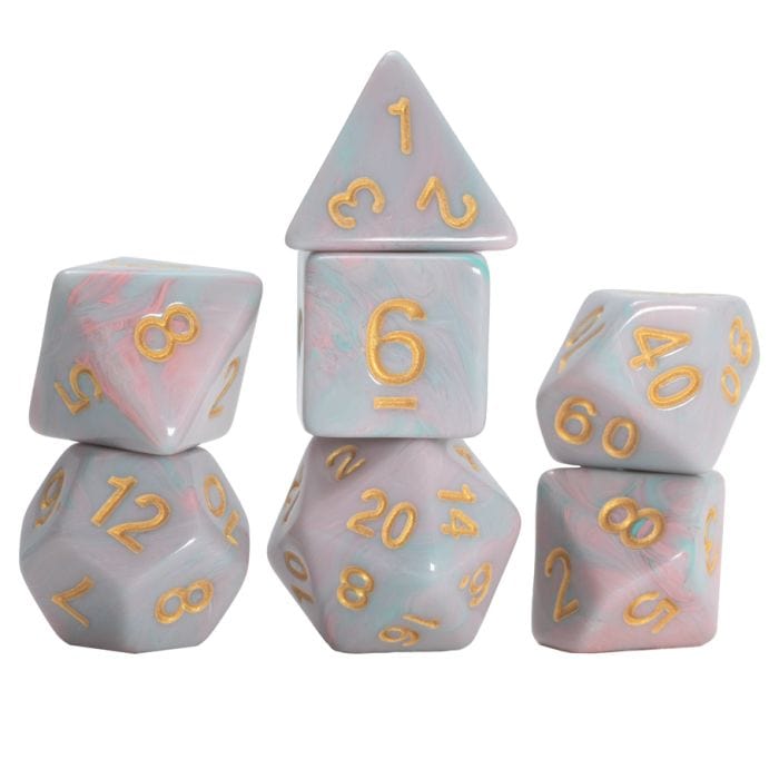 Sirius Dice Dice > Sirius Dice 7-Set Pink Unicorn 810113710488 SDZ002101