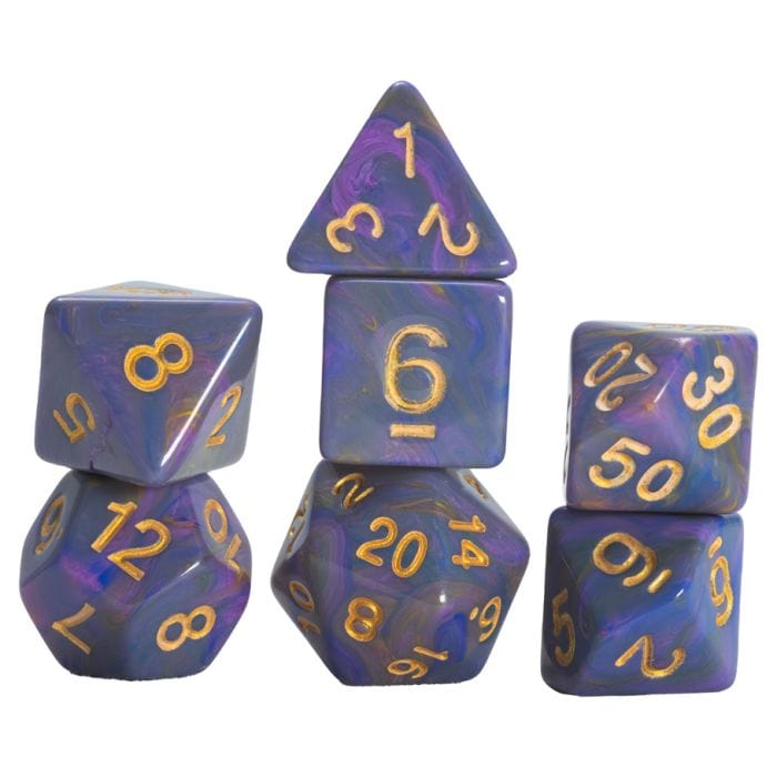 Sirius Dice Dice > Sirius Dice 7-Set Purple Unicorn 810113710495 SDZ002102