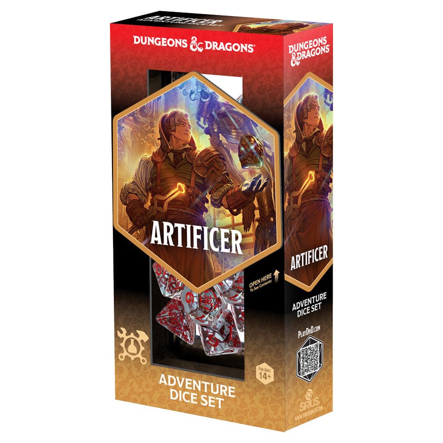 Sirius Dice Dice > Sirius Dice Dungeons & Dragons: Adventure Dice - Artificer Clear 810113711737 SDZ200227