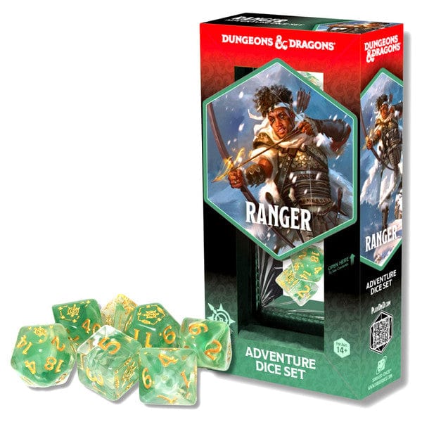 Sirius Dice Dice > Sirius Dice Dungeons & Dragons: Adventure Dice - Ranger (White/Green) 810113711393 SDZ200223