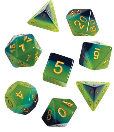 Sirius Dice Dice > Sirius Dice Sirius Dice: RPG Dice Set 7ct - Green, Blue Translucent 850001609210 SDZ 0002-05