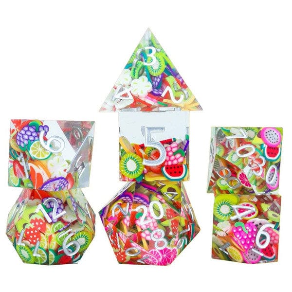 Sirius Dice Dice > Sirius Dice Sirius: Plastic 7-Die Set - Sharp Fruit 810113710310 SDZ 0014-02